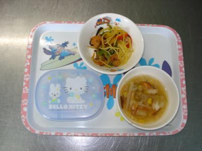 インディアンスパゲティー☆野菜スープ