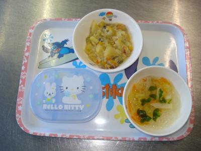 白菜のたまごとじ☆春雨スープ