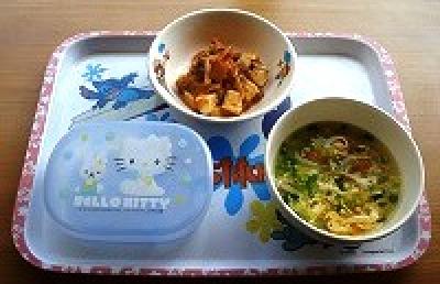マーボー豆腐・かき玉スープ