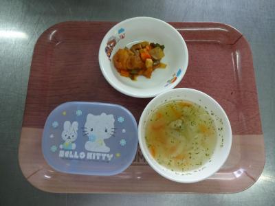 酢豚☆野菜スープ