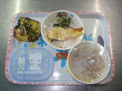 鮭のポテト焼き☆ごま和え☆春雨スープ★ツナパン