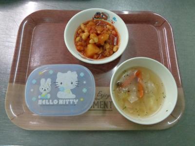 ポークビーンズ☆野菜スープ