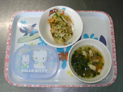 魚の味噌マヨネーズ焼き☆ナムル☆中華スープ