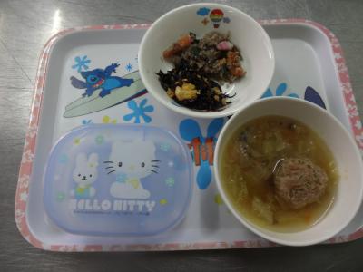 ひじき納豆☆おから炒め☆肉団子のスープ