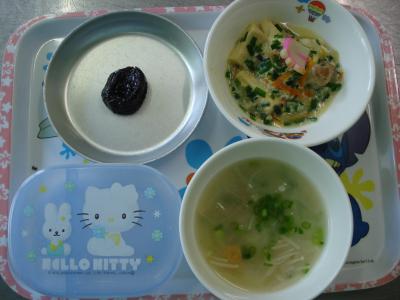 高野豆腐の卵とじ☆味噌汁☆プルーン