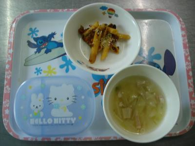 ミートペンネ☆野菜スープ