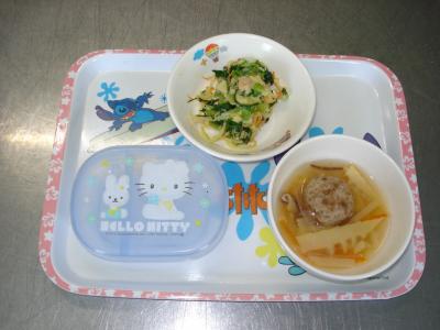 スパポテサラダ☆肉団子のスープ
