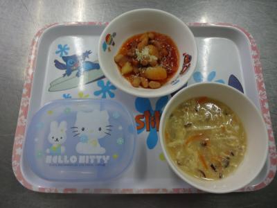 ポークビーンズ☆中華風コーンスープ