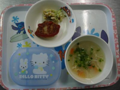 豆腐ハンバーグ☆白菜のごまマヨ和え☆味噌汁