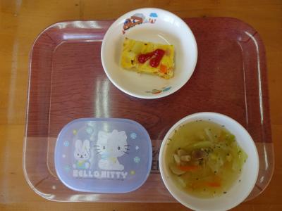 ポテトオムレツ☆野菜スープ