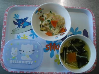 ☆高野豆腐の卵とじ☆味噌汁