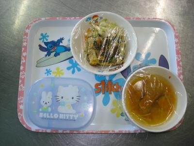 簡単キッシュ☆ツナの和え物☆野菜スープ