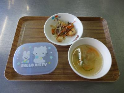 メカジキの酢の物☆野菜スープ