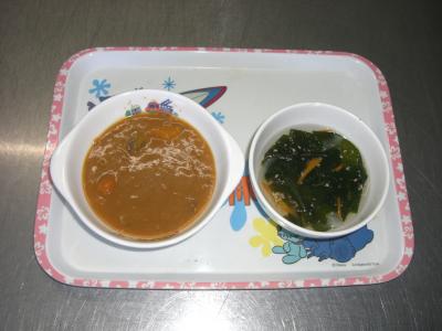 カレー☆ワカメスープ