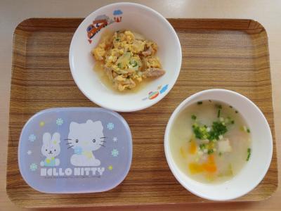 親子丼☆味噌汁