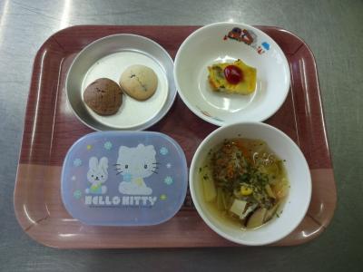 さつま芋のオムレツ☆肉団子のスープ★クッキー