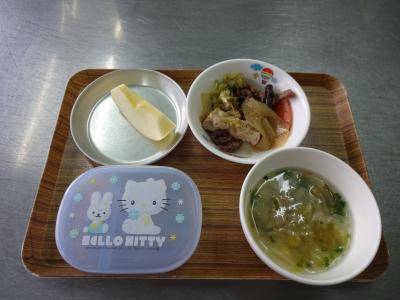 すき焼き風煮☆野菜スープ☆果物