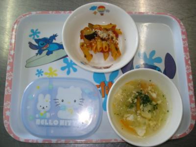 ミートペンネ☆野菜スープ